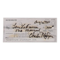 Charles Manson Signed Check (ACOA) at PristineAuction.com