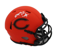 Lance Briggs Signed Bears Rave Alternate Speed Mini Helmet (Schwartz) at PristineAuction.com
