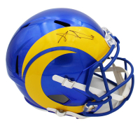Aaron Donald Signed Rams Full-Size Speed Helmet (JSA) at PristineAuction.com