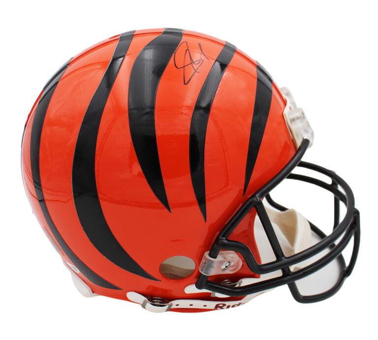 Andy Dalton & Carson Palmer Signed Bengals Full-Size Authentic On-Field VSR4 Helmet (JSA) at PristineAuction.com Andy Dalton & Carson Palmer Signed Bengals Full-Size Authentic On-Field VSR4 Helmet (JSA) at PristineAuction.com