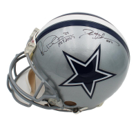 Deion Sanders & Michael Irvin Signed Cowboys Full-Size Authentic On-Field VSR4 Helmet Inscribed "HOF 2017" & "HOF 11" (JSA) at PristineAuction.com