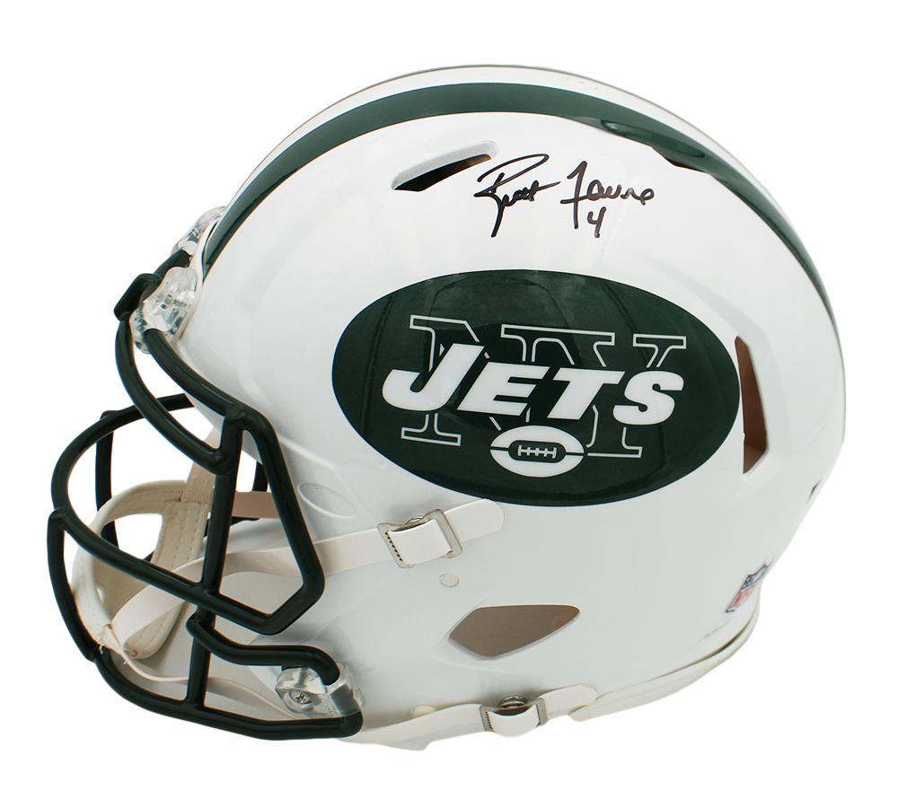 Brett Favre & Sam Darnold Signed Jets Full-Size Authentic On-Field Speed Helmet (JSA) at PristineAuction.com Brett Favre & Sam Darnold Signed Jets Full-Size Authentic On-Field Speed Helmet (JSA) at PristineAuction.com
