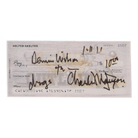 Charles Manson Signed Check (ACOA) at PristineAuction.com