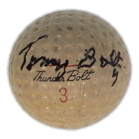Tommy Bolt Signed Golf Ball (JSA) at PristineAuction.com Tommy Bolt Signed Golf Ball (JSA) at PristineAuction.com