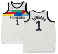 Anthony Edwards Signed Timberwolves Nike Authentic Jersey (Fanatics) at PristineAuction.com