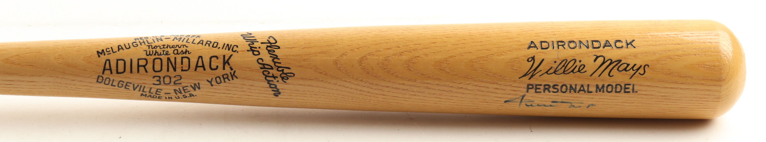 Willie Mays Signed Adirondack Personal Model Baseball Bat (Beckett) at PristineAuction.com Willie Mays Signed Adirondack Personal Model Baseball Bat (Beckett) at PristineAuction.com