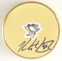 Kris Letang Signed Penguins Logo Hockey Puck (JSA) at PristineAuction.com