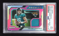 Trevor Lawrence 2021 Panini Prizm Premier Jersey Pink Prizm #PJ-1 RC (PSA 9) at PristineAuction.com