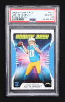 Justin Herbert 2020 Panini Rookies & Stars Rookie Rush #RR-3 RC (PSA 10) at PristineAuction.com