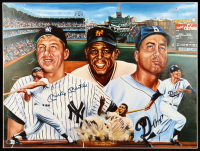 Mickey Mantle Signed Yankees 18x24 Poster (Beckett) at PristineAuction.com