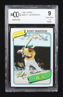 Rickey Henderson 1980 Topps #482 RC (BCCG 9) at PristineAuction.com