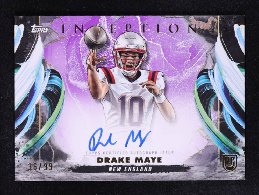 Drake Maye 2024 Topps Inception Rookie Variation Autographs Magenta #RAVDM RC #36/99