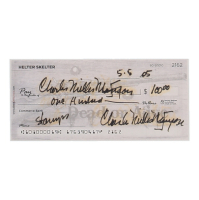 Charles Manson Signed Check (ACOA) at PristineAuction.com