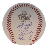 Jose Altuve & Francisco Liriano Signed 2017 World Series Baseball Inscribed "2017 Champs" (Beckett & JSA) at PristineAuction.com