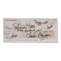 Charles Manson Signed Check (ACOA) at PristineAuction.com