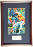 Nolan Ryan Signed "The Ryan Express: Nolan Ryan" Custom Framed Cut Display with Neiman Art Print (PSA) at PristineAuction.com