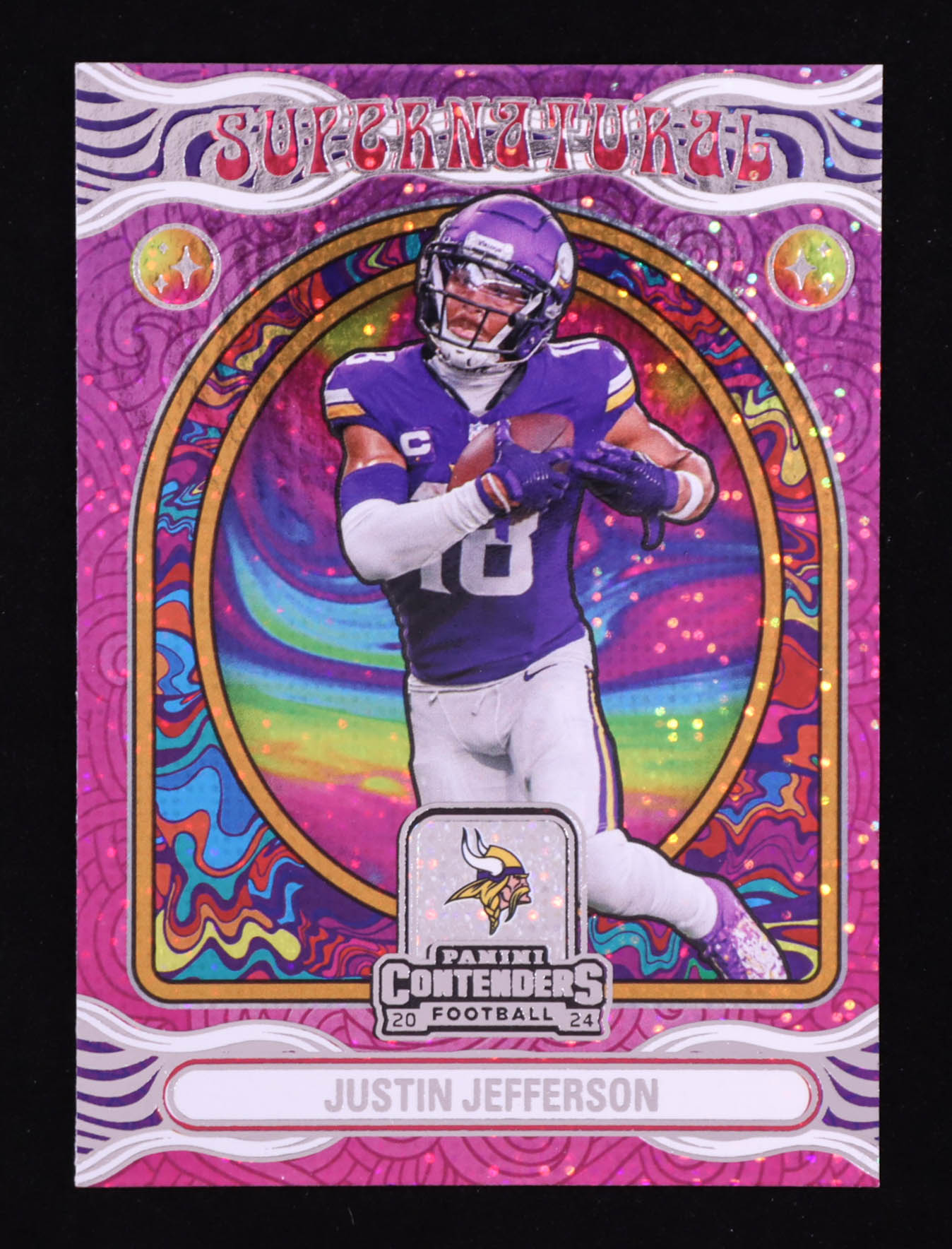 Justin Jefferson 2024 Panini Contenders Supernatural #7 at PristineAuction.com Justin Jefferson 2024 Panini Contenders Supernatural #7 at PristineAuction.com