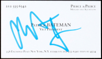 Christian Bale Signed "American Psycho" Business Card (JSA) at PristineAuction.com