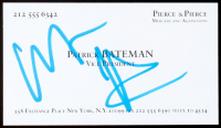 Christian Bale Signed "American Psycho" Business Card (JSA) at PristineAuction.com
