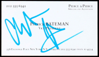 Christian Bale Signed "American Psycho" Business Card (JSA) at PristineAuction.com