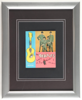 "The Beatles" Custom Framed 1964 Pewter Pin Display at PristineAuction.com