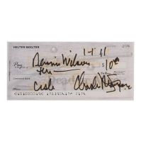 Charles Manson Signed Check (ACOA) at PristineAuction.com