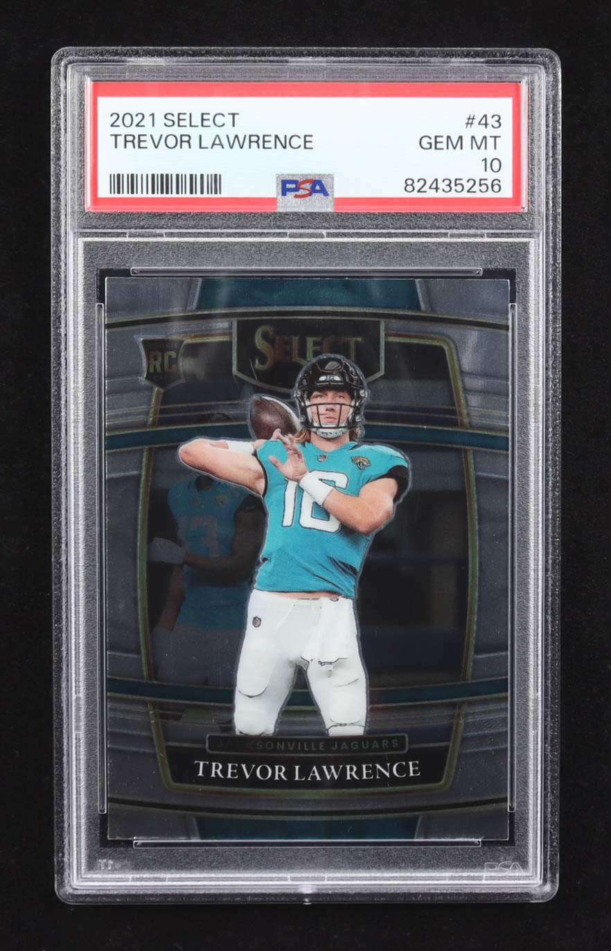 Trevor Lawrence 2021 Panini Select #43 RC (PSA 10) at PristineAuction.com Trevor Lawrence 2021 Panini Select #43 RC (PSA 10) at PristineAuction.com