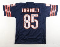 1985 Bears World Champions Jersey Team-Signed by (12) with Mike Singletary, Willlie Gault, Shaun Gayle, Stefan Humphries (JSA) at PristineAuction.com
