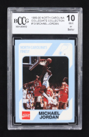 Michael Jordan 1989-90 North Carolina Collegiate Collection #13 (BCCG 10) at PristineAuction.com