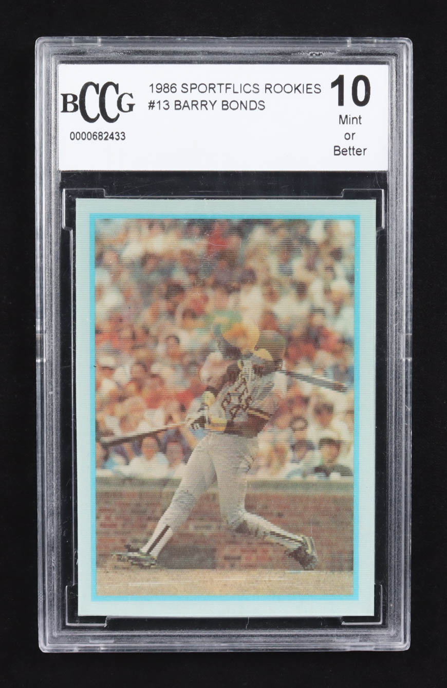 Barry Bonds 1986 Sportflics Rookies #13 RC (BCCG 10) at PristineAuction.com Barry Bonds 1986 Sportflics Rookies #13 RC (BCCG 10) at PristineAuction.com