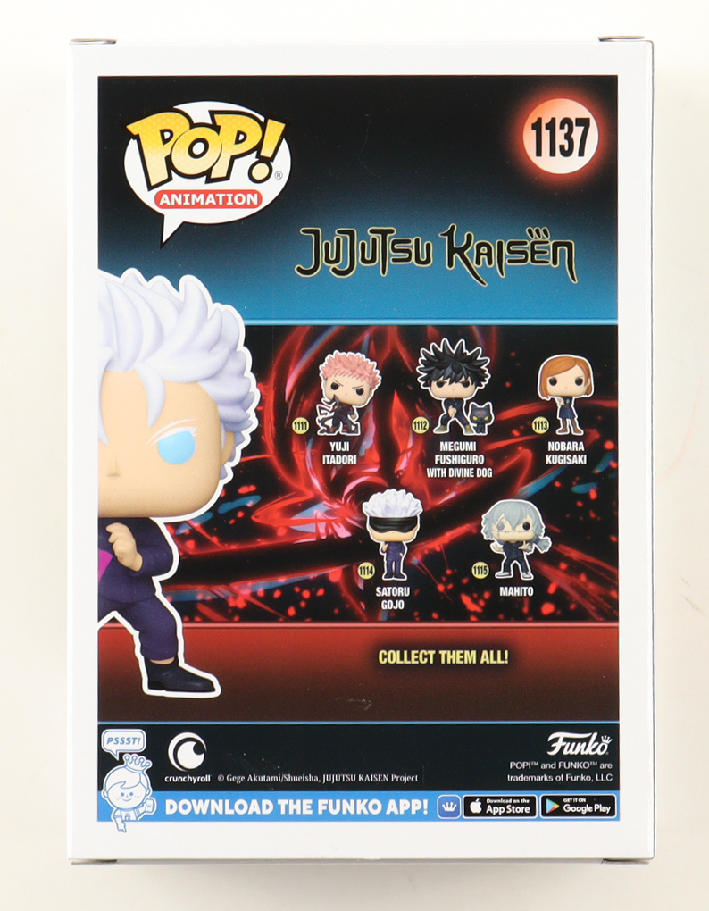 Satoru Gojo "Jujutsu Kaisen" #1137 Funko Pop! Vinyl Figure at PristineAuction.com Satoru Gojo "Jujutsu Kaisen" #1137 Funko Pop! Vinyl Figure at PristineAuction.com