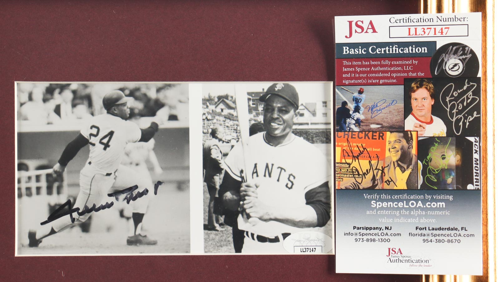 Willie Mays Signed Giants Custom Framed Photo Display with Title Plaque (JSA) at PristineAuction.com Willie Mays Signed Giants Custom Framed Photo Display with Title Plaque (JSA) at PristineAuction.com