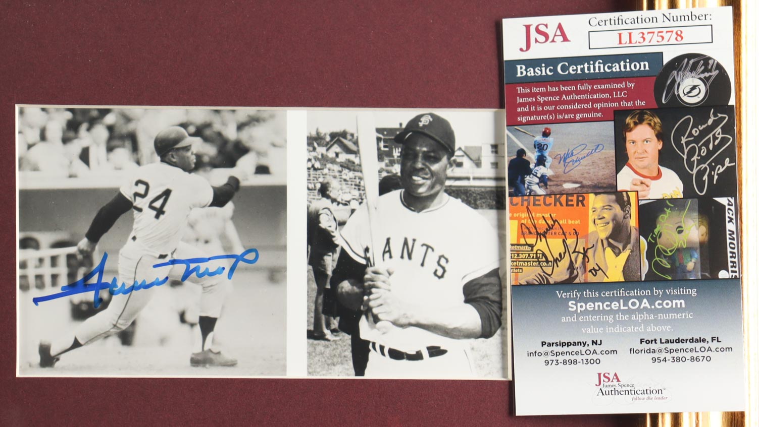 Willie Mays Signed Giants Custom Framed Photo Display with Title Plaque (JSA) at PristineAuction.com Willie Mays Signed Giants Custom Framed Photo Display with Title Plaque (JSA) at PristineAuction.com