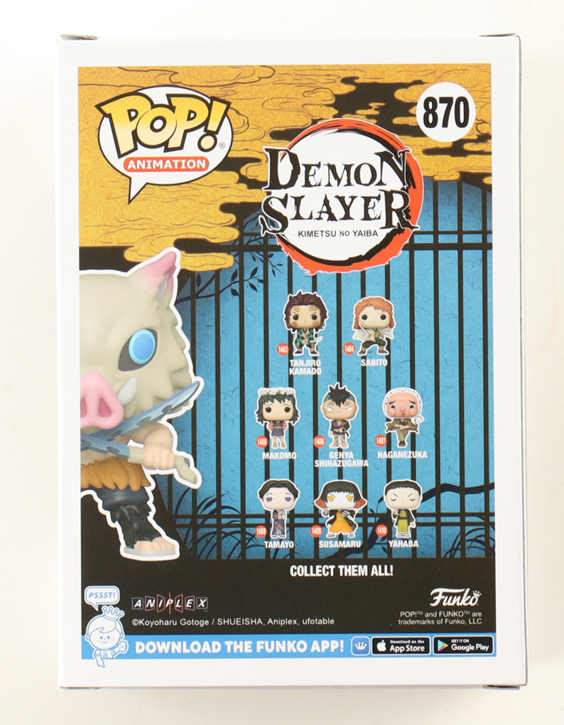 Inosuke Hashibira "Demon Slayer" #870 Funko Pop! Vinyl Figure at PristineAuction.com Inosuke Hashibira "Demon Slayer" #870 Funko Pop! Vinyl Figure at PristineAuction.com