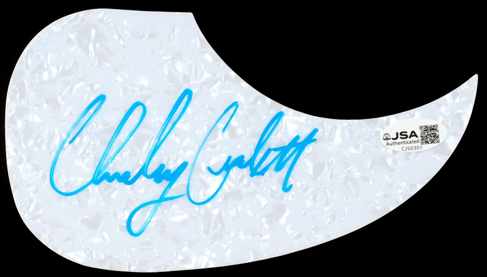 Charley Crockett Signed Guitar Pickguard (JSA) at PristineAuction.com Charley Crockett Signed Guitar Pickguard (JSA) at PristineAuction.com