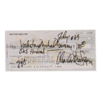 Charles Manson Signed Check (ACOA) at PristineAuction.com