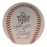 Jose Altuve & Francisco Liriano Signed 2017 World Series Baseball Inscribed "2017 Champs" (Beckett & JSA) at PristineAuction.com