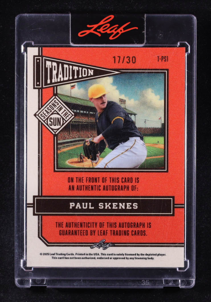 Paul Skenes 2025 Leaf Tradition Seasons in the Sun Crystal Bronze #TPS1 #17/30 at PristineAuction.com Paul Skenes 2025 Leaf Tradition Seasons in the Sun Crystal Bronze #TPS1 #17/30 at PristineAuction.com