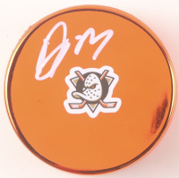 Mason McTavish Signed Ducks Logo Hockey Puck (JSA) at PristineAuction.com
