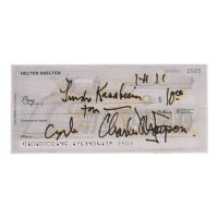 Charles Manson Signed Check (ACOA) at PristineAuction.com