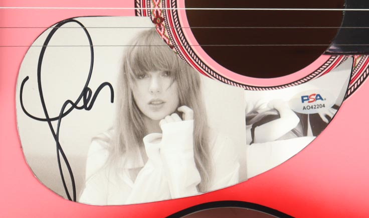 Taylor Swift Guitar with Signed Custom Insert Pickguard (PSA) at PristineAuction.com Taylor Swift Guitar with Signed Custom Insert Pickguard (PSA) at PristineAuction.com