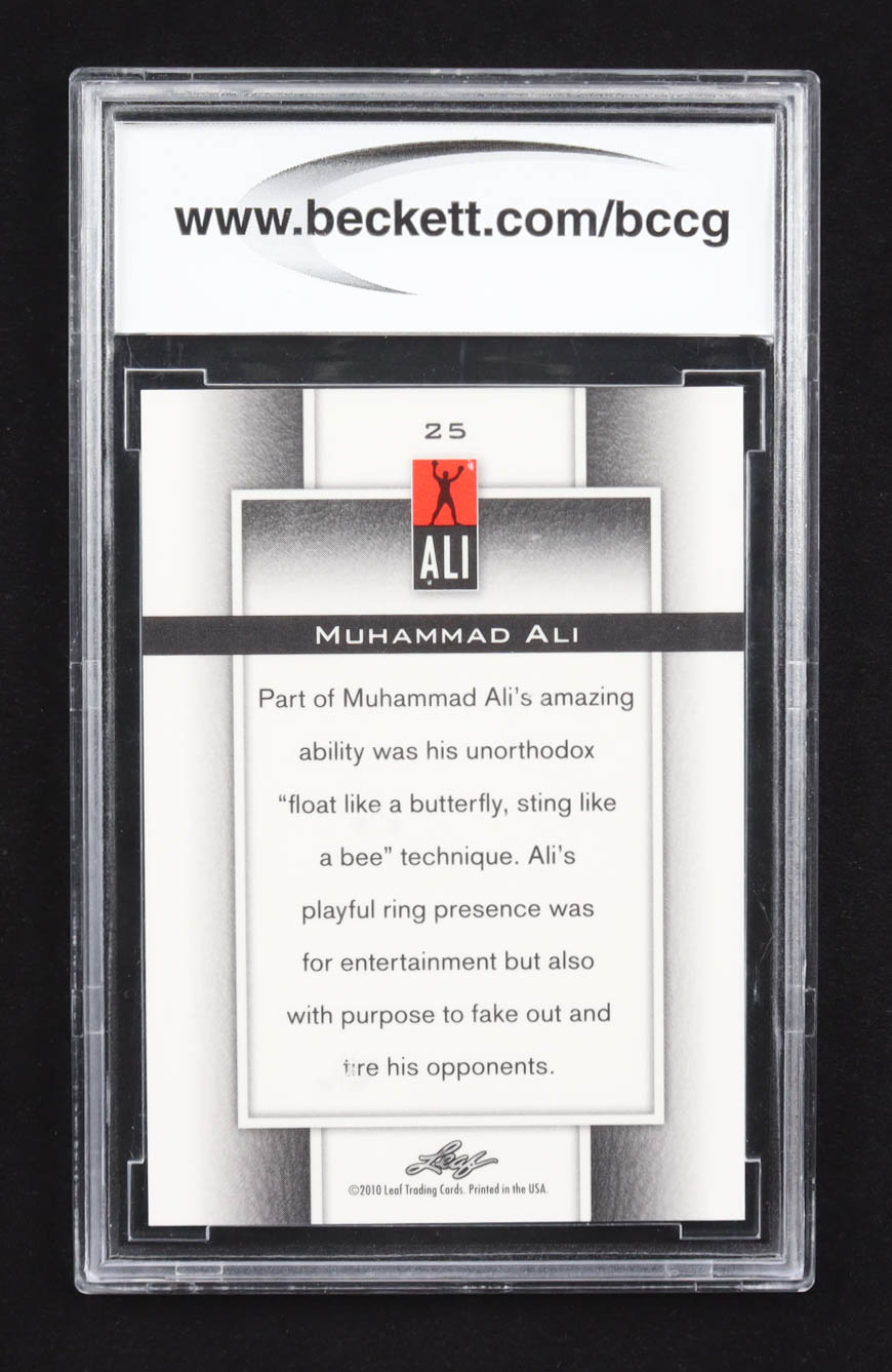 Muhammad Ali 2011 Leaf Muhammad Ali Metal Prismatic Silver #25 #100/125 (BCCG 10) at PristineAuction.com Muhammad Ali 2011 Leaf Muhammad Ali Metal Prismatic Silver #25 #100/125 (BCCG 10) at PristineAuction.com