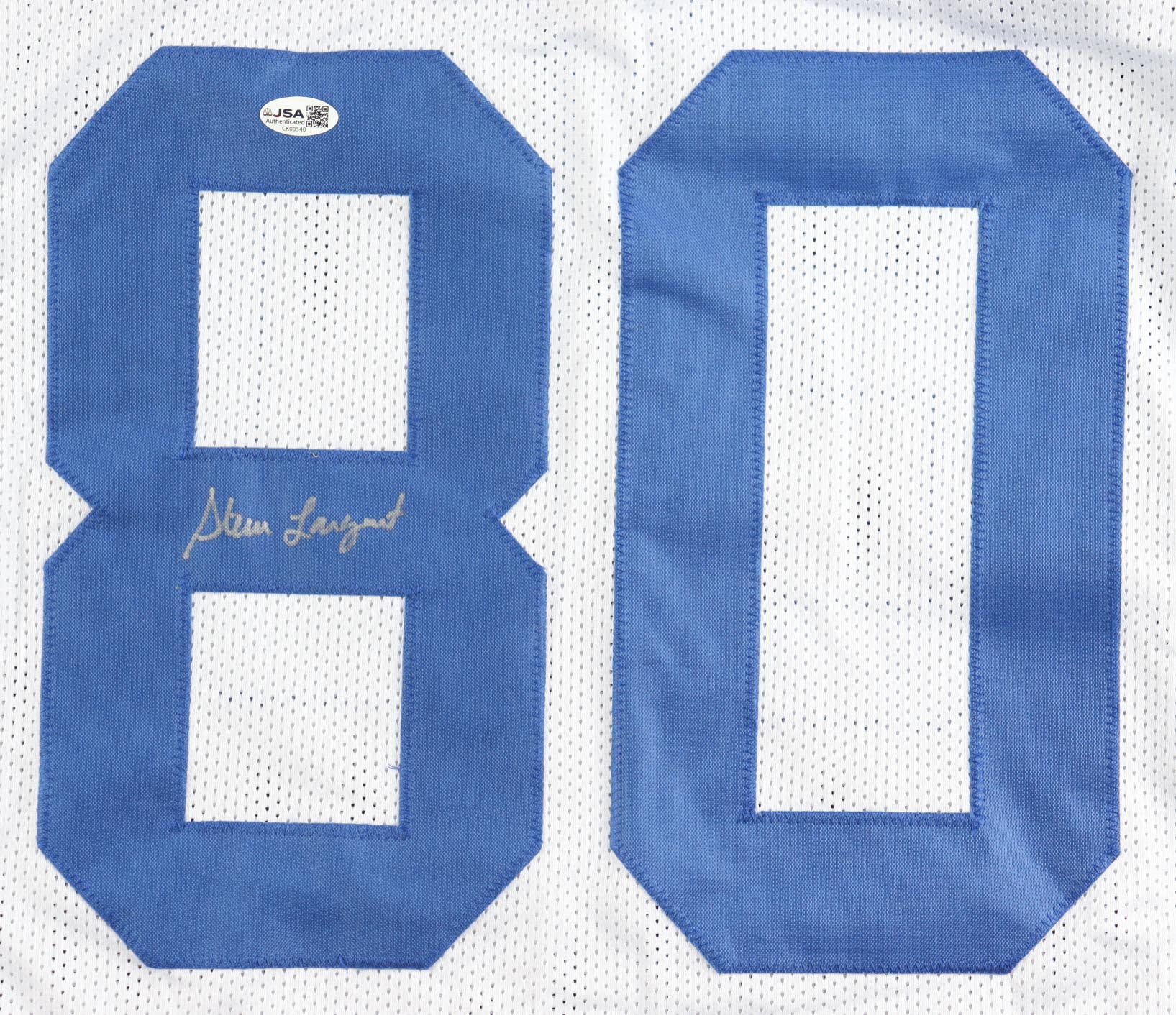 Steve Largent Signed Jersey (JSA) at PristineAuction.com Steve Largent Signed Jersey (JSA) at PristineAuction.com