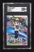 Drake Maye 2024 Topps Chrome Finesse Lazer Refractor #F-2 RC (SGC 10) at PristineAuction.com