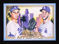 Clayton Kershaw / Sandy Koufax 2019 Topps Gallery Master and Apprentice Blue #MAKK #84/99 at PristineAuction.com