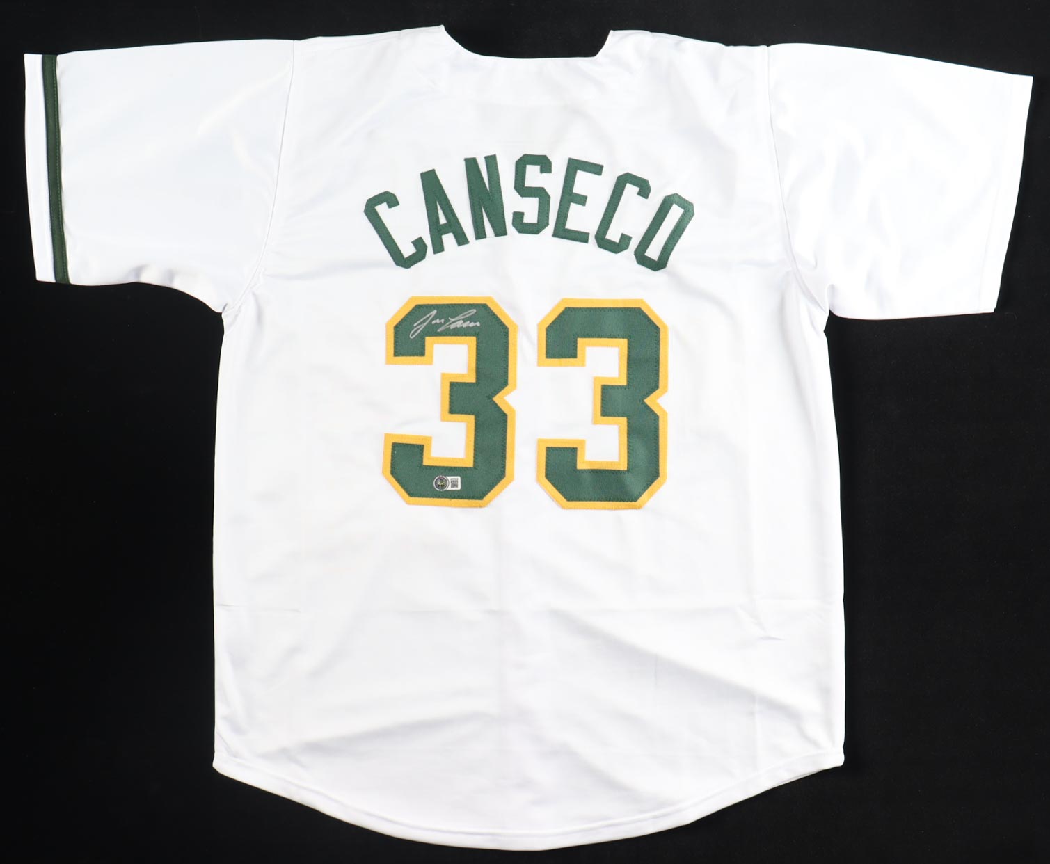 Jose Canseco Signed Jersey (Beckett) at PristineAuction.com Jose Canseco Signed Jersey (Beckett) at PristineAuction.com