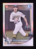 Jacob Wilson 2025 Bowman Chrome Red Rookie Logo #9 RC at PristineAuction.com