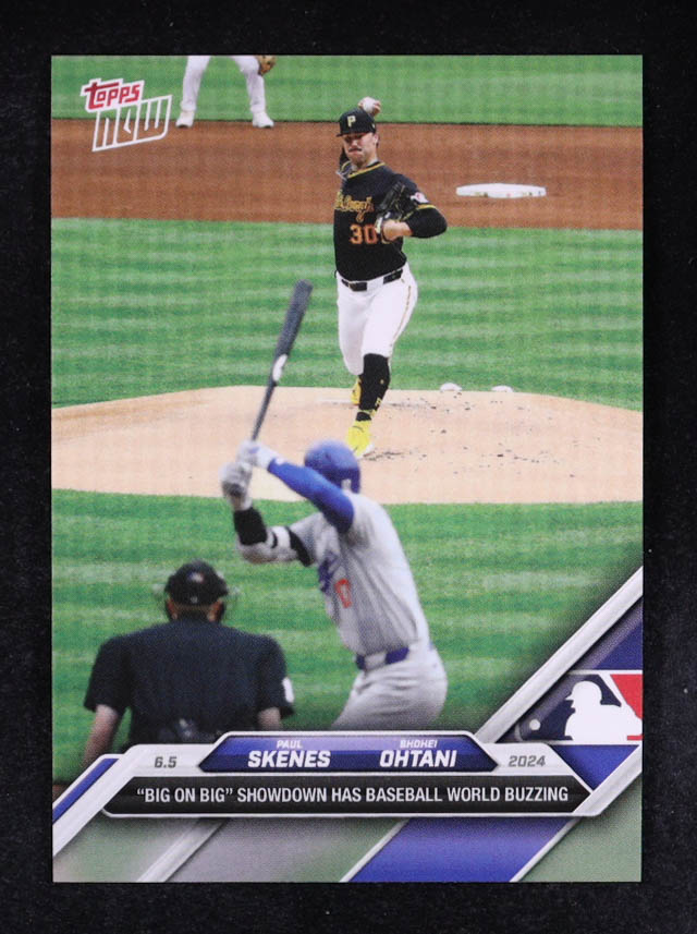 Paul Skenes RC / Shohei Ohtani 2024 Topps Now #264 at PristineAuction.com Paul Skenes RC / Shohei Ohtani 2024 Topps Now #264 at PristineAuction.com