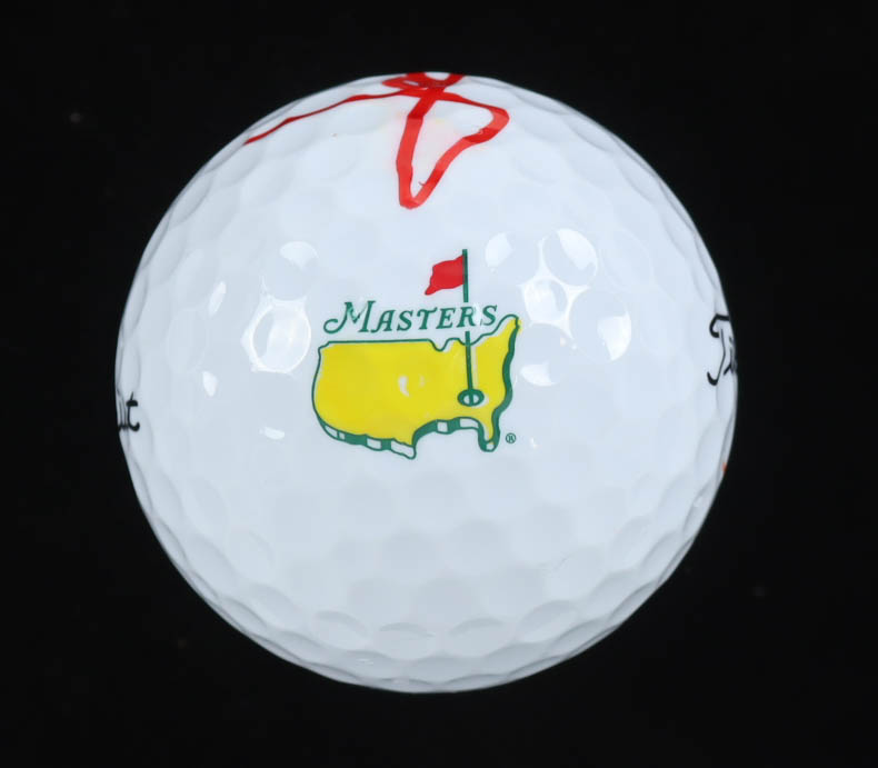 Jon Rahm Signed Masters Logo Golf Ball (JSA) at PristineAuction.com Jon Rahm Signed Masters Logo Golf Ball (JSA) at PristineAuction.com