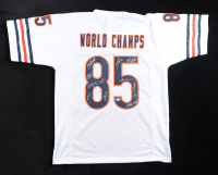 1985 Bears World Champions Jersey Team-Signed by (12) with Mike Singletary, Willlie Gault, Shaun Gayle, Stefan Humphries (JSA) at PristineAuction.com